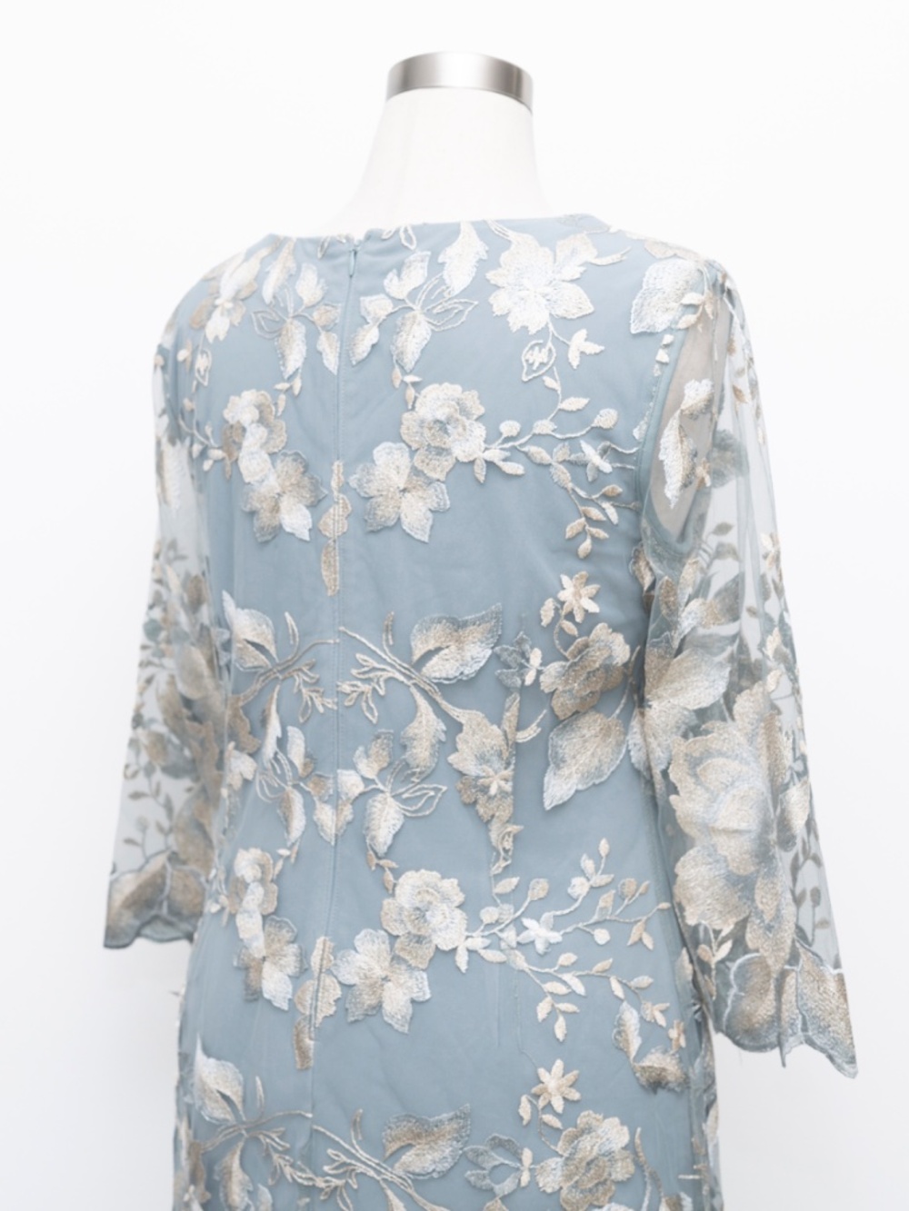 Alex Evenings - Embroidered Lace Mock Jacket Cocktail Dress - Picture 11 of 12